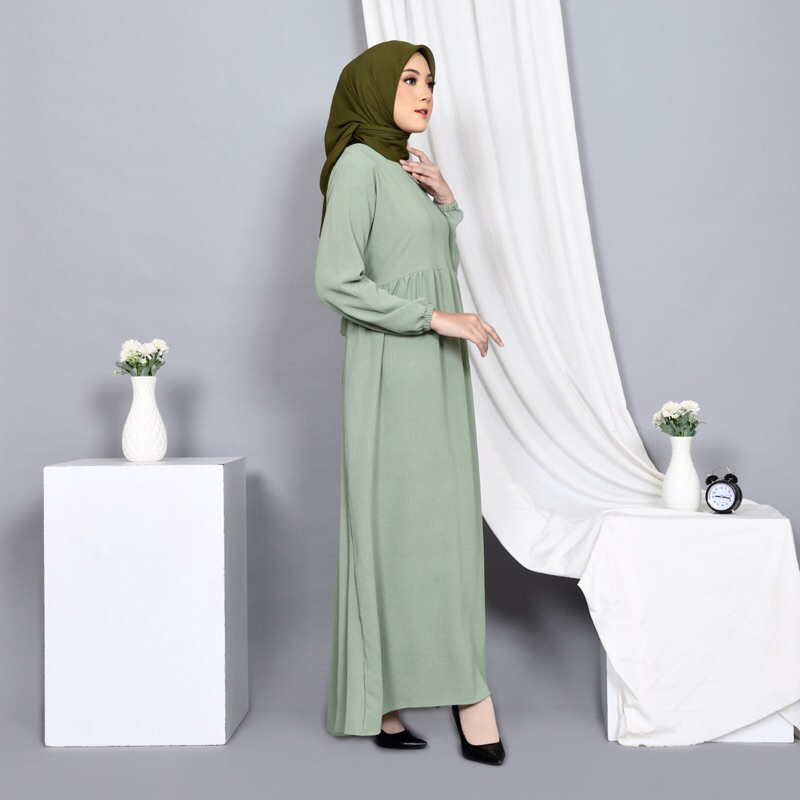 GAMIS ELEGAN SIMPLE BASIC POLOS LD 115 CM | GAMIS BISA UNTUK IBU MENYUSUI BISA COD | GAMIS PREMIUM |