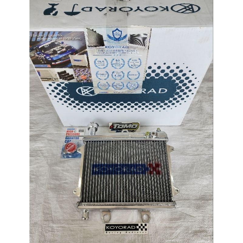 Radiator Koyorad Ninja150 RR ZX + Tutup Radiator Koyorad Original