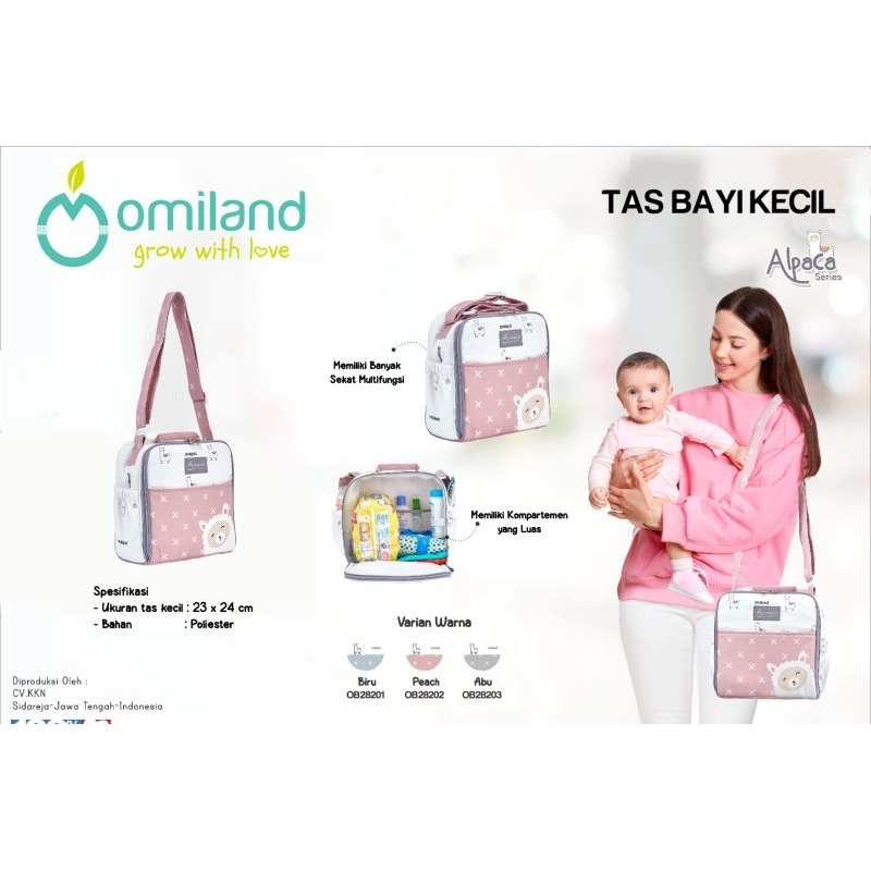 OMILAND Tas Bayi Series Alpaca dan Panda ukuran Besar Medium Kecil