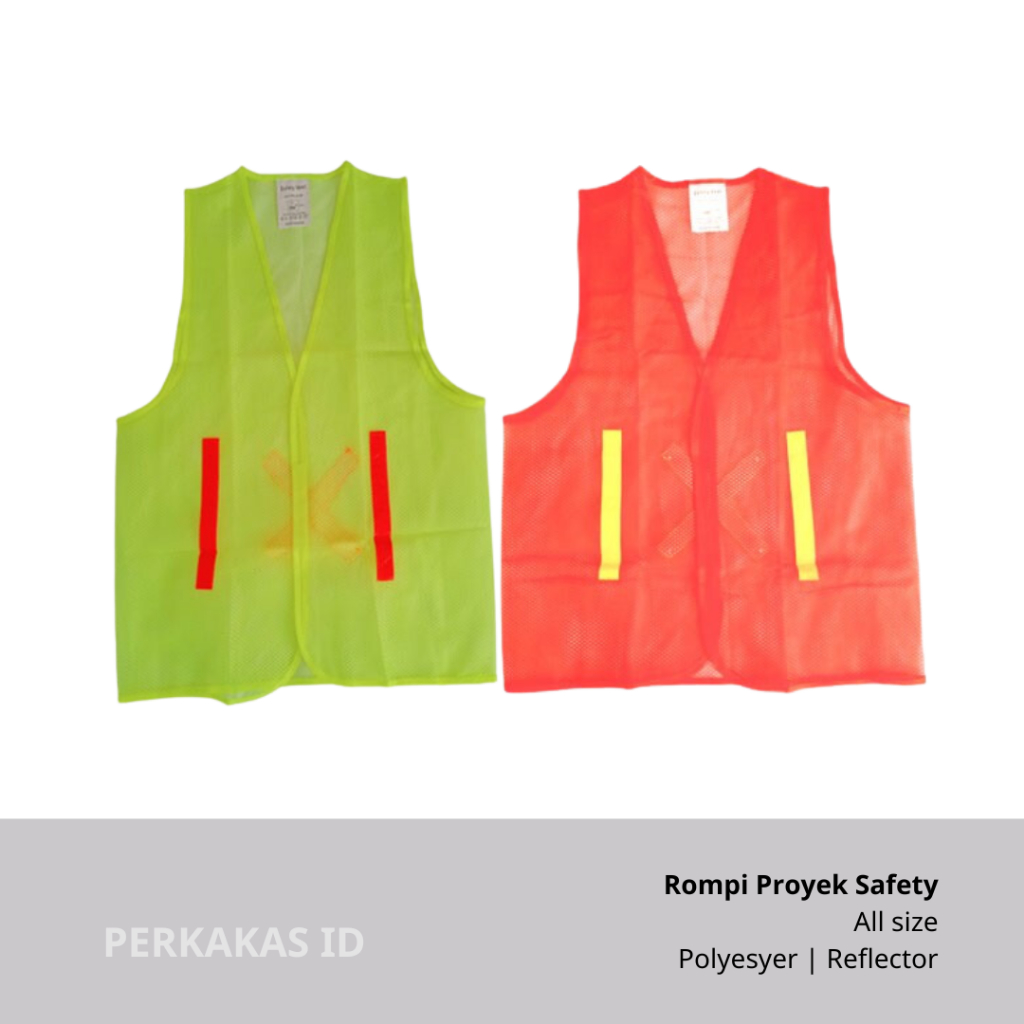 Rompi Safety Proyek Jala Hijau Polyester GOSAVE