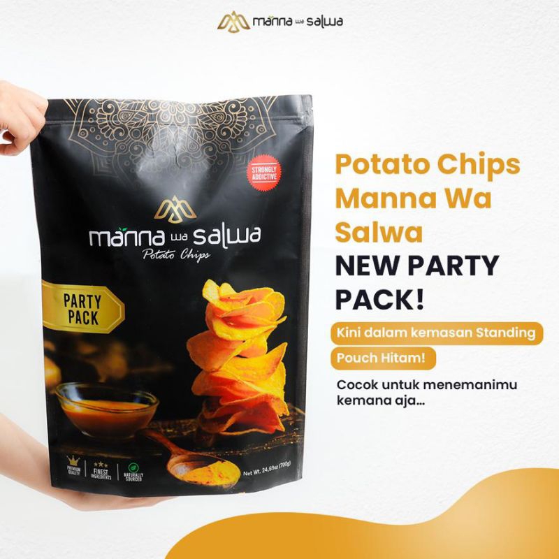 

keripik kentang premium potato chips manna wa salwa party pack