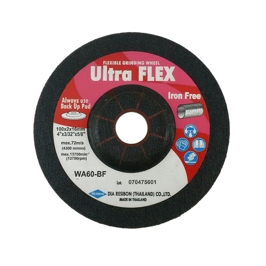 Ultraflex mata gerinda Wa 60-bf flexible diameter 4&quot; inch batu gerinda batu potong poles ultraflex