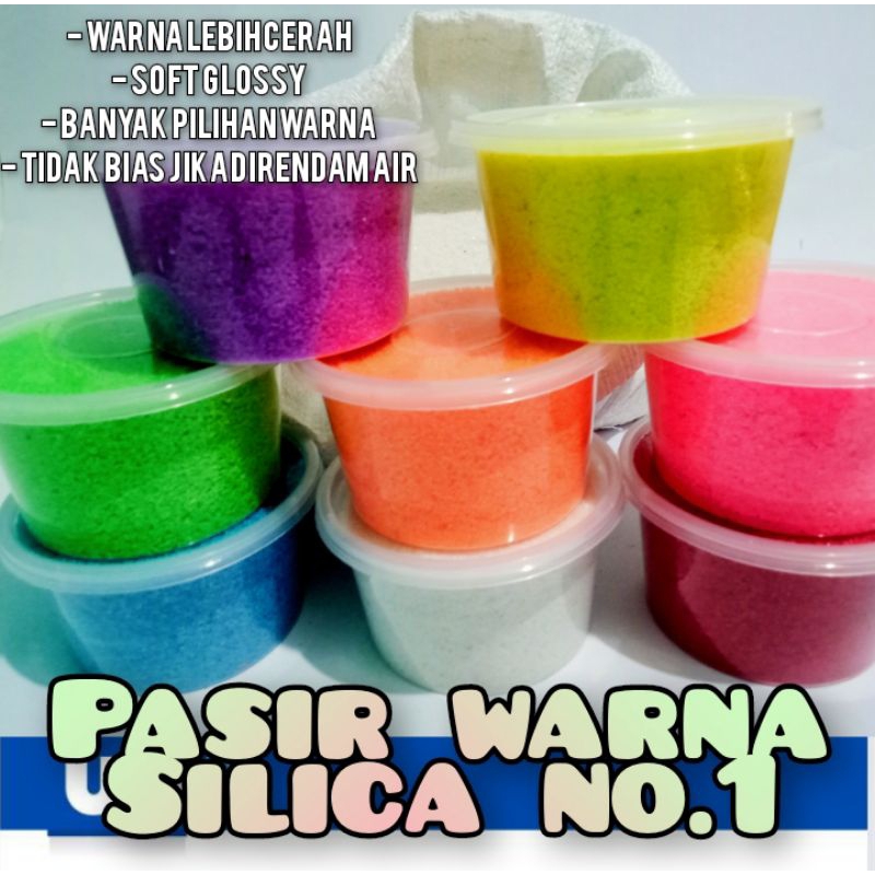 PASIR SILIKA / PASIR SILIKA NO.1 PUTIH DAN WARNA WARNI