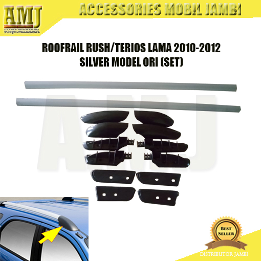 ROOFRAIL RUSH/TERIOS LAMA 2010-2012 SILVER MODEL ORI (SET)