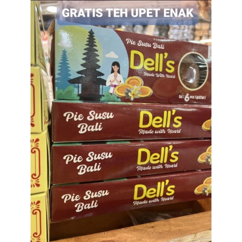 

Pie Susu Dells Cookies isi 6 150gram GRATIS teh upet khas cirebon