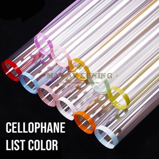 

[ 5 Lembar ] Cellophane List Color Flower Wrap - EWF