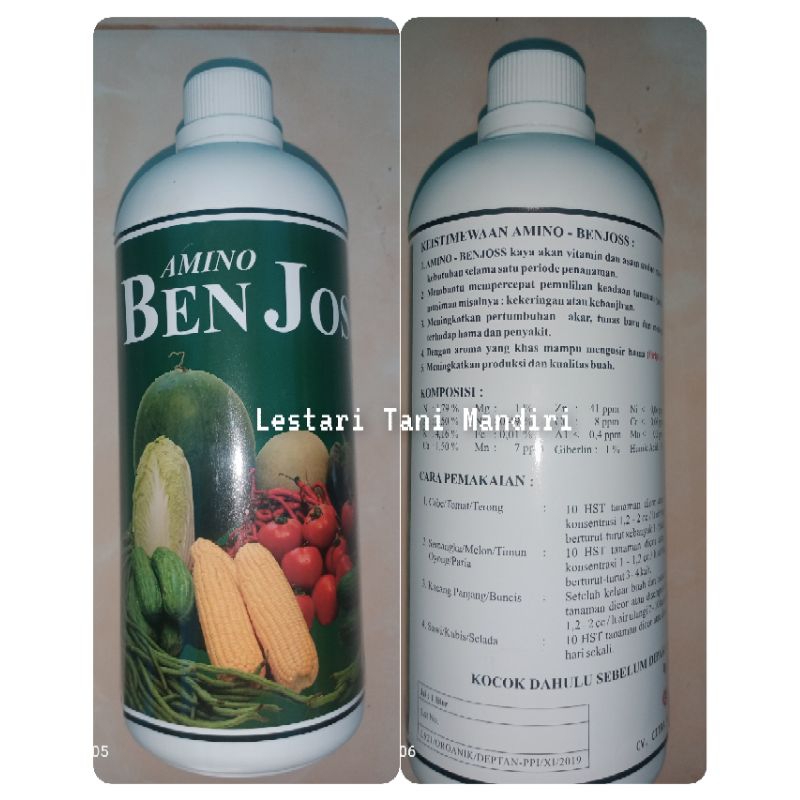 Nutrisi Tanaman ASAM AMINO BEN JOSS (Pencegah Keriting ) kemasan 1 Liter