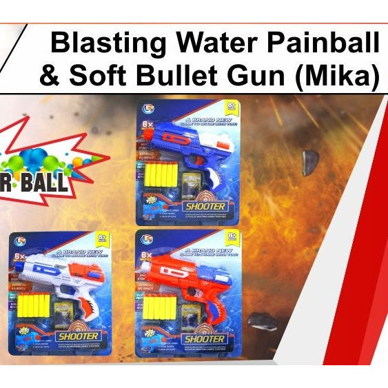 MAINAN TEMBAK BUSA / MAINAN TEMBAK KACA PLUS BOLA RENDAM AIR / MAINAN TEMBAKAN SHOOTER / TEMBAKAN PE