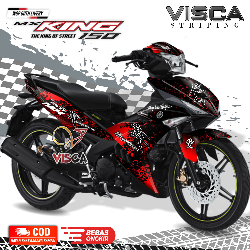 Decal Mx King 150 Full Body - Dekal Mx King 150 Full Body - Stiker Mx King 150 Full Body Variasi - S