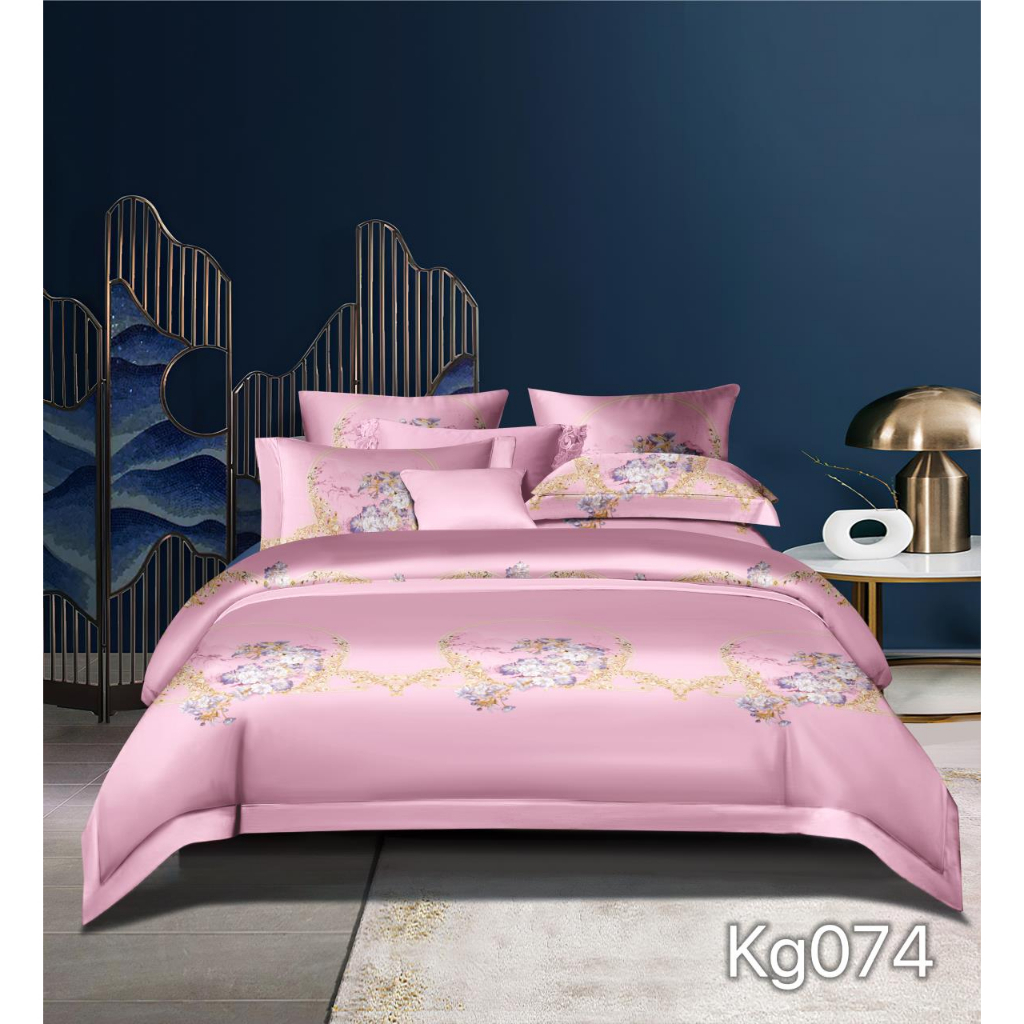 Kain Sprei Katun Jepang Bunga Lilac