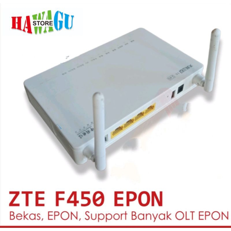 ONT EPON ONU ZTE ZXHN F450 ACCESS POINT WIRELESS WIFI BUKAN F660 F460 F609