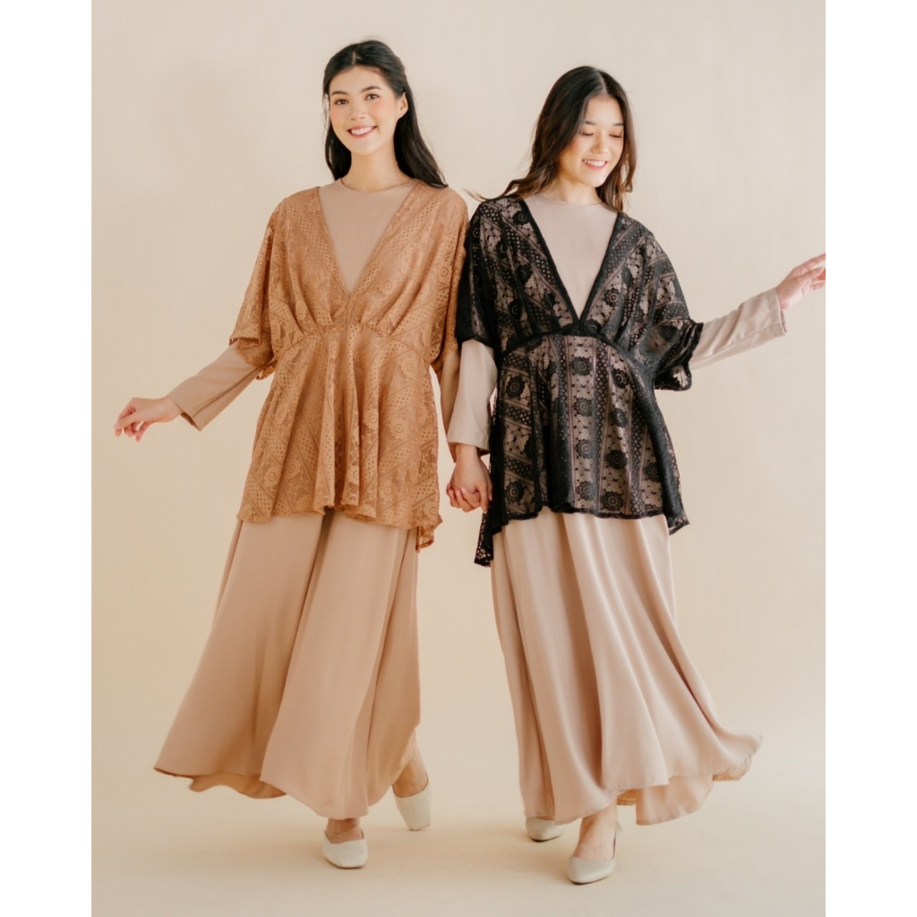 Myrubylicious AYRA MAXI DRESS KODE 600948 | MAXI DRESS | DRESS LENGAN PANJANG | DRESS BROACDE