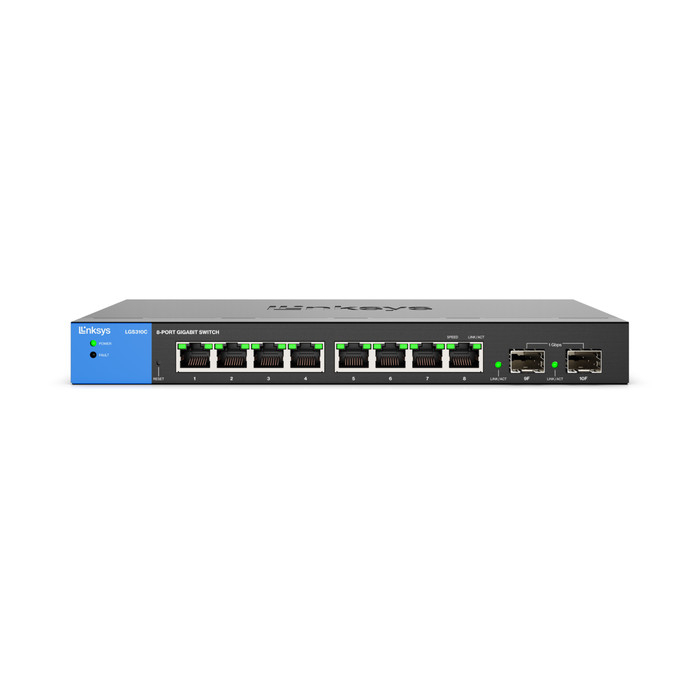 Linksys LGS310C 8-Port Gigabit with 2 Gigabit SFP Port Managed Switch