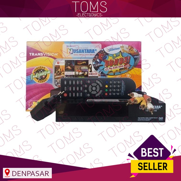 Top Seller Receiver Transvision Nusantara HD Strawberry Box TOMS