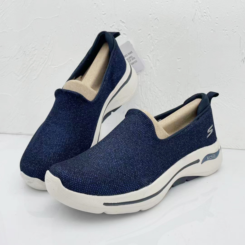 SKECHERS sepatu sneakers wanita tanpa shoes wanita slip sepatu kasual lari