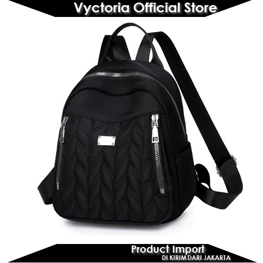 (COD) Vyctoria VOS8010 Tas Ransel Fashion Korean Style Import Wanita JTF8010 8010