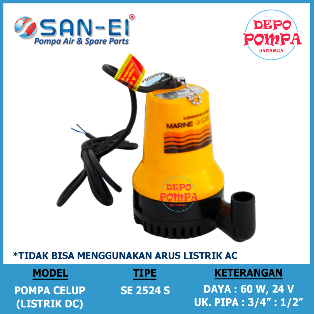 Pompa Celup SAN EI 2524 / Pompa Kapal / Pompa DC 24 VOLT