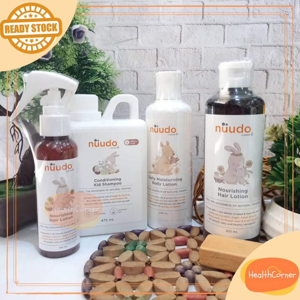 NUUDO by PURECO Baby Kids Hair Lotion - Body Lotion - 2in1 Shampoo Conditioner Sabun Cream Shampo Minyak Rambut Anak