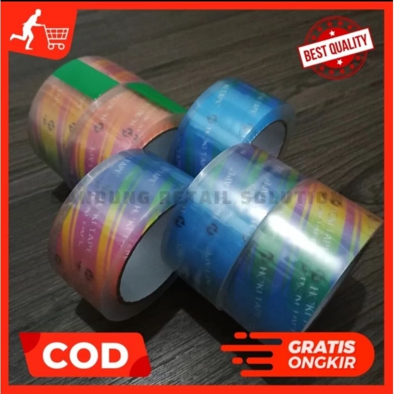 

lakban Hoki bening 100 yard 4,8mm melekat super kuat