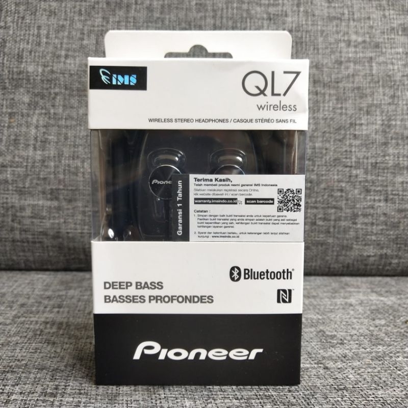 Pioneer SE QL7BT Original In Ear Headset Bluetooth Nfc Resmi IMS