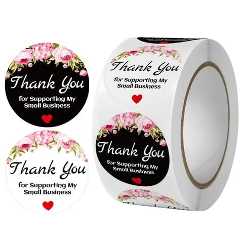 

Ann's Indonesia 1 Roll 500 Pcs Stiker Label Thank You For Your Order