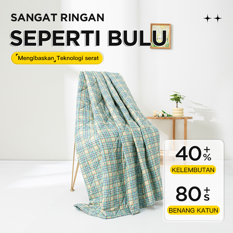 Selimut Bedcover Halus Lembut Simpel Ukuran 120 Ukuran 160 dan 180