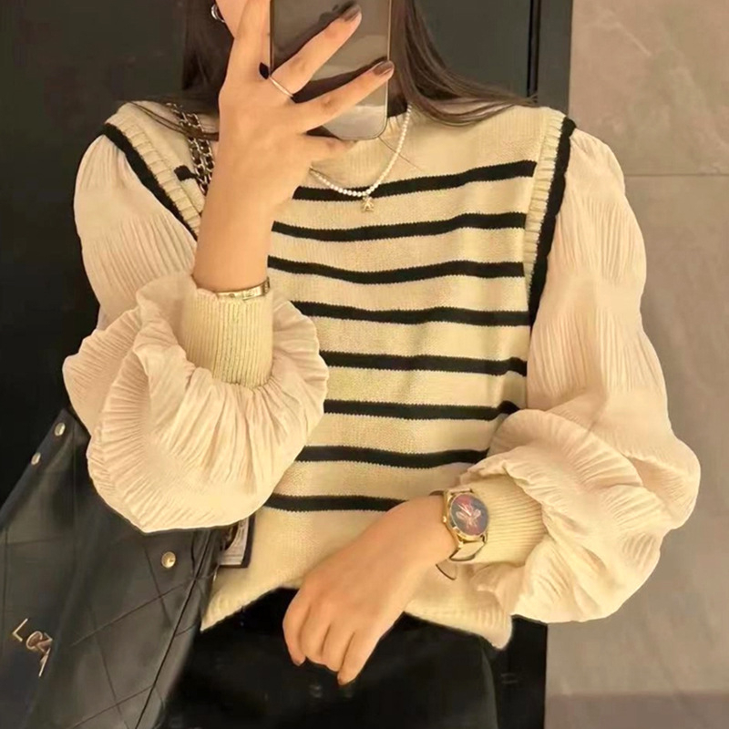 Hye-Won Sweater LongSlevee Katun - Atasan Wanita Rajut Lengan Panjang Import TM (Y1055)