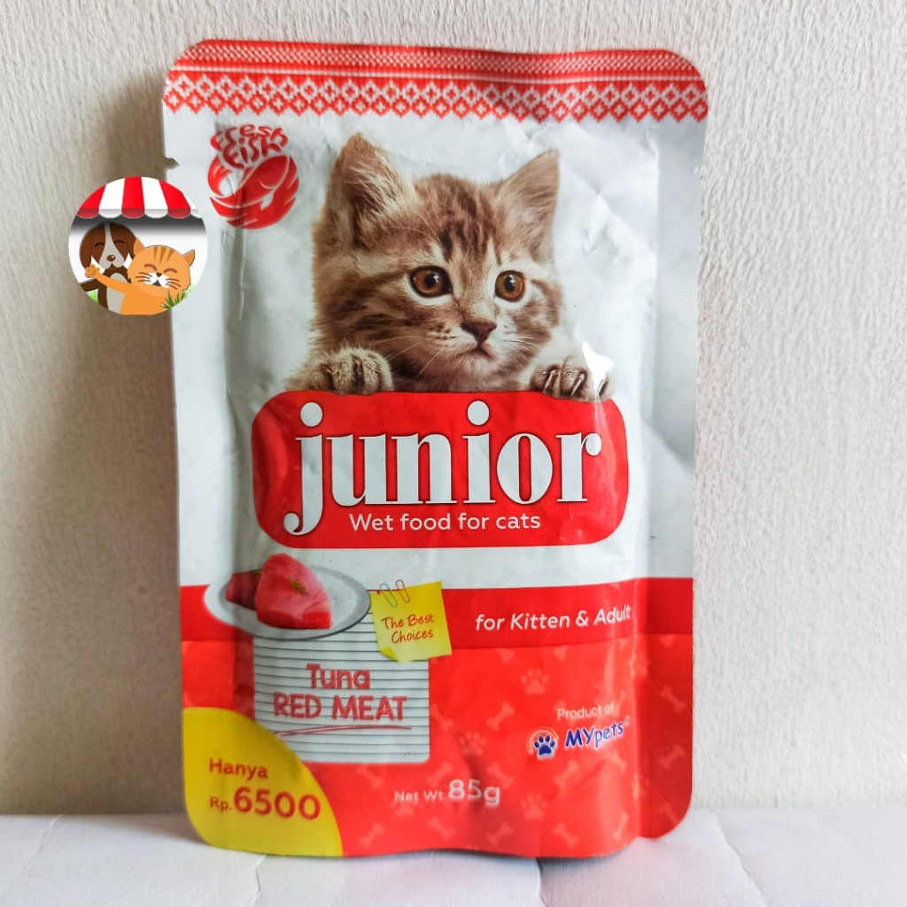 Junior Pouch 85gr Makanan Basah Kucing Dewasa dan Anak