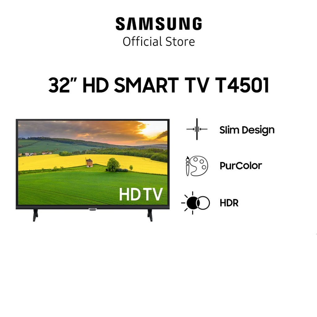 Led Tv Samsung 32inch 32 inch UA32T4501AK UA 32T4501 AK Smart Digital Netflix New 2023