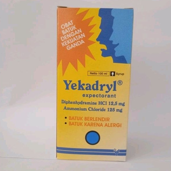 yekadryl expectorant syrup syr sirup obat batuk 100ml 100 ml / botol
