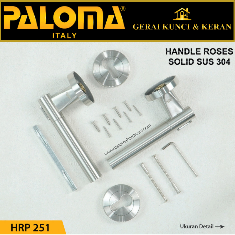 PALOMA HRP 251 Handle Pintu Roses Solid Stainless Lever Gagang Door