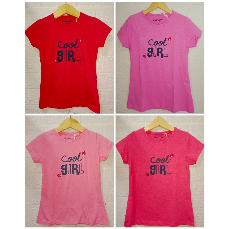 Cool Girl kaos l.pendek motif