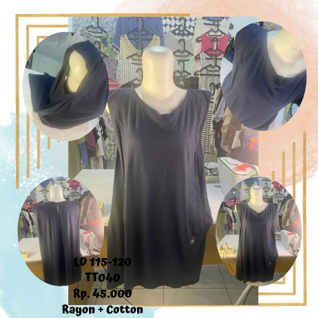 TT040 pakaian atasan wanita Zooc Mini dress lengan you can see Big Size murah meriah