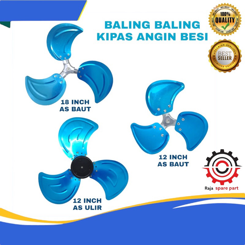 BALING BALING KIPAS ANGIN 3IN1 18 INCH | BALING KIPAS BESI 8 MM