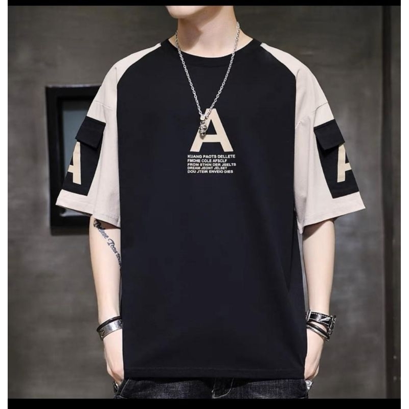 KAOS PRIA OVERSIZE ( ACOLE ) BAJU DISTRO PRIA LENGAN PENDEK BAHAN PREMIUM MODEL TERBARU