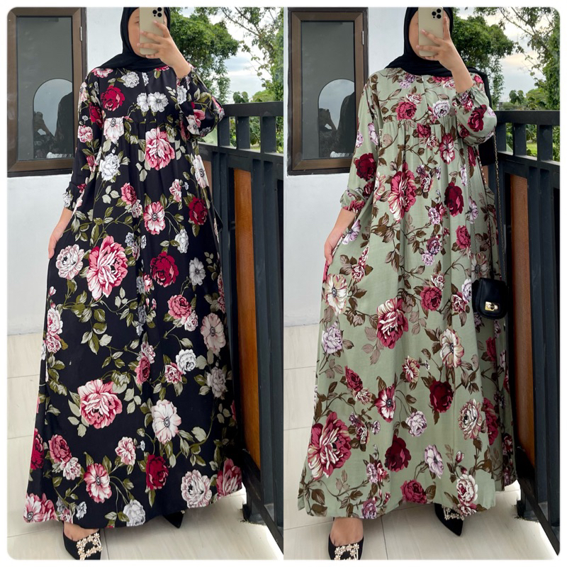 GAMIS MOTIF RAYON PREMIUM BANYAK MOTIF