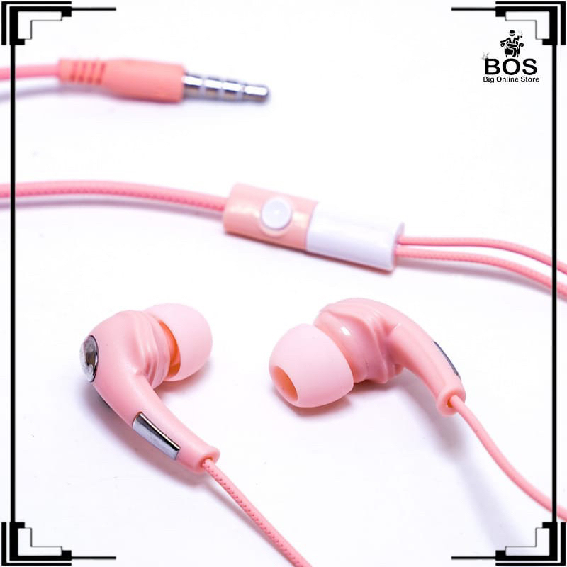 BOS - HANDSFREE PH-01 + MIC | HANDSET HF EARPHONE PH01 SUPER BASS