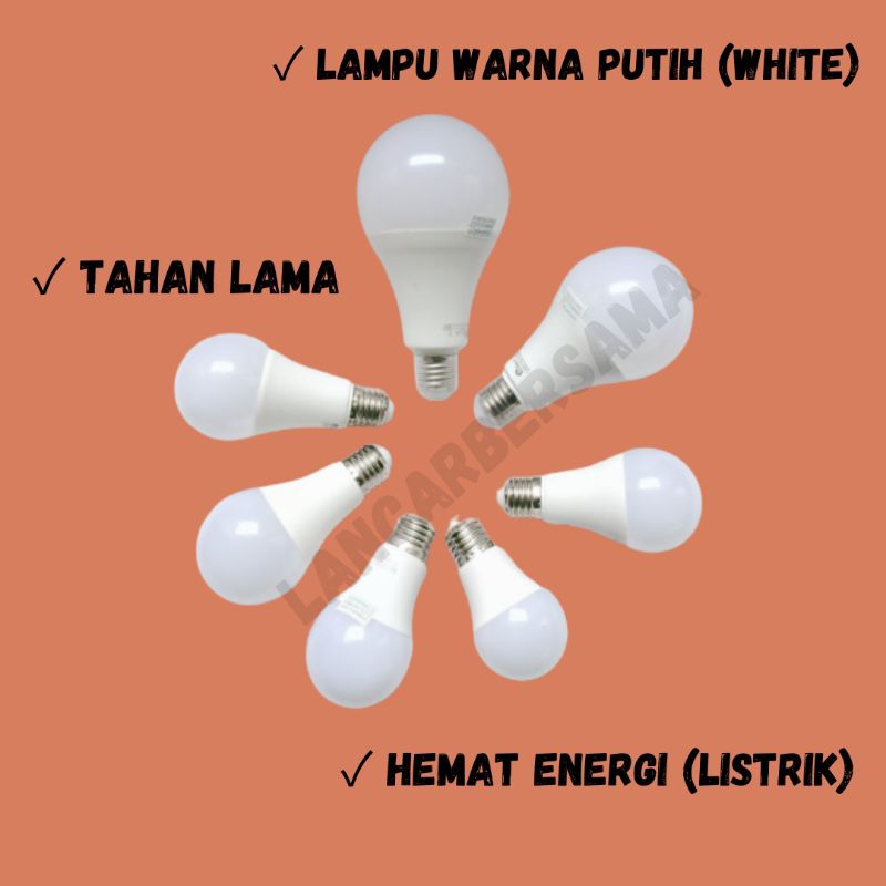 LAMPU LAD MITECH PLATINUM 5/7/9/12/15/18/21WATT HEMAT LISTRIK/SUPER TERANG