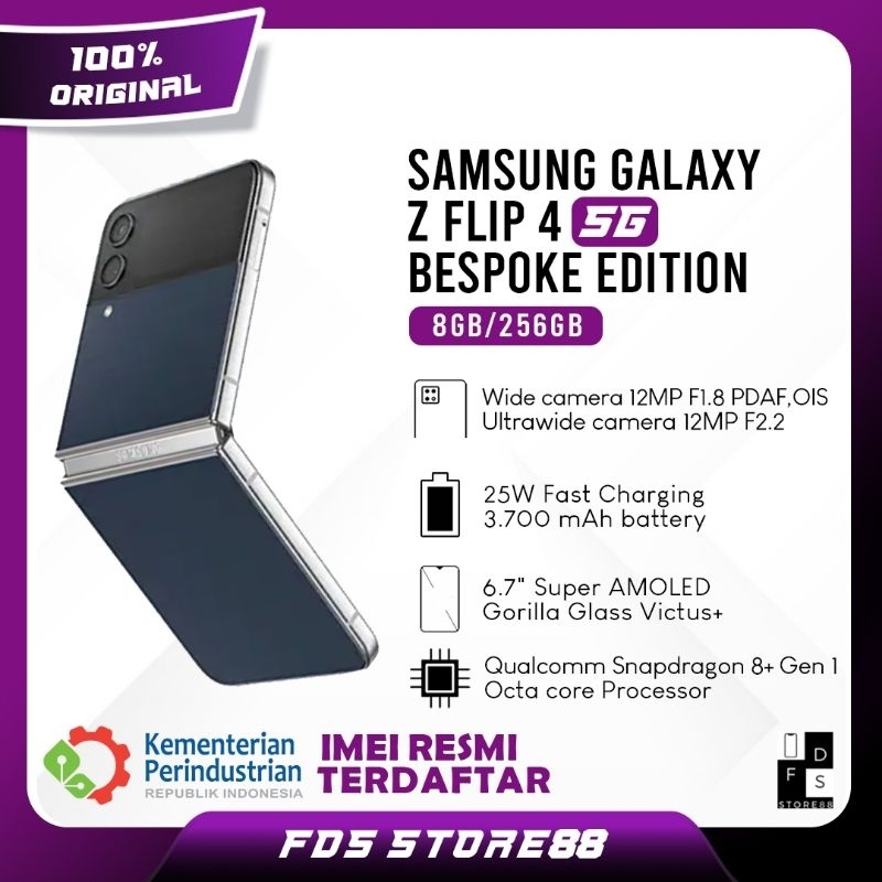Samsung Galaxy Z Flip 4 5G Bespoke Edition 8/256 GB Garansi Resmi SEIN