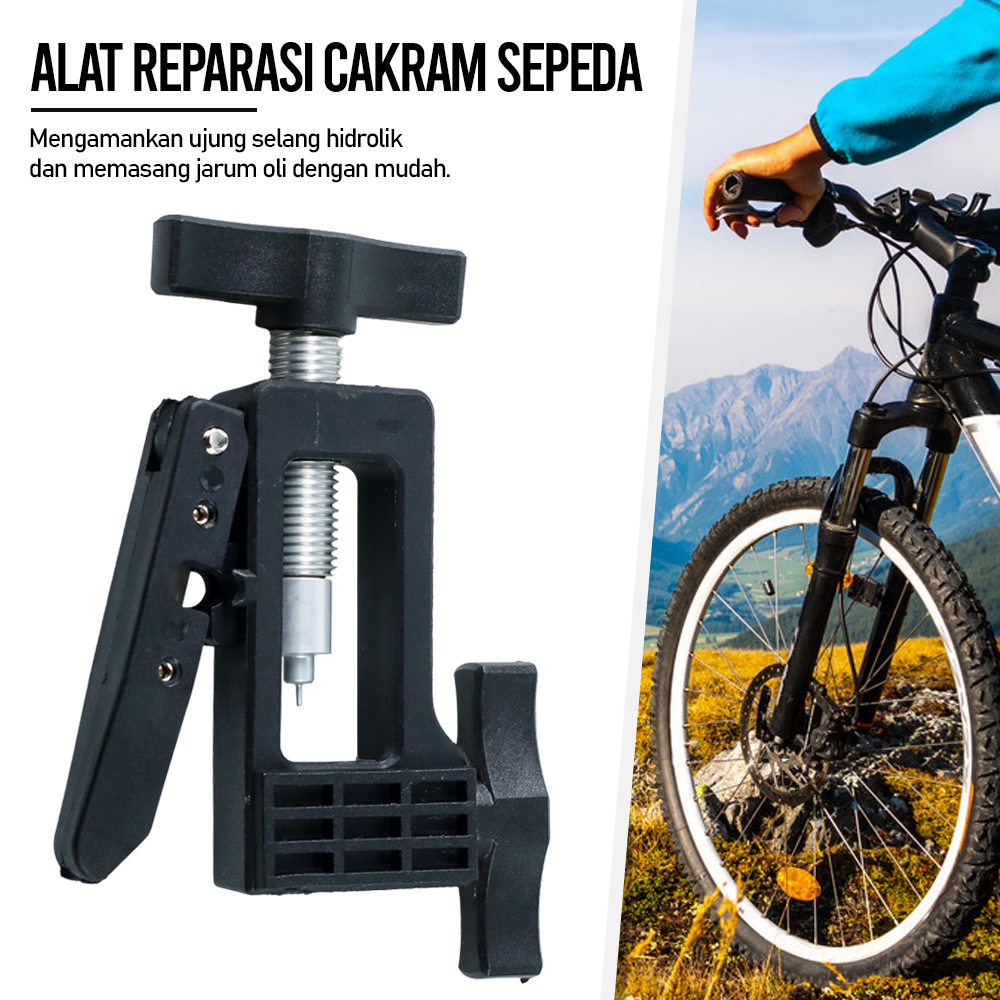Brake Hydraulic Hose Driver Alat Reparasi Cakram Sepeda - RR1 - Black