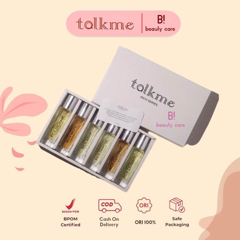 [READY SIAP KIRIM] Talkme Rich Series 30ml Eau De Toulette (isi 6pcs) Parfum