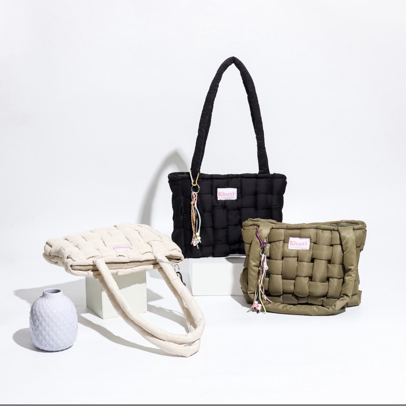 Knitting Puffy Bag | Bag | Shoulder Bag