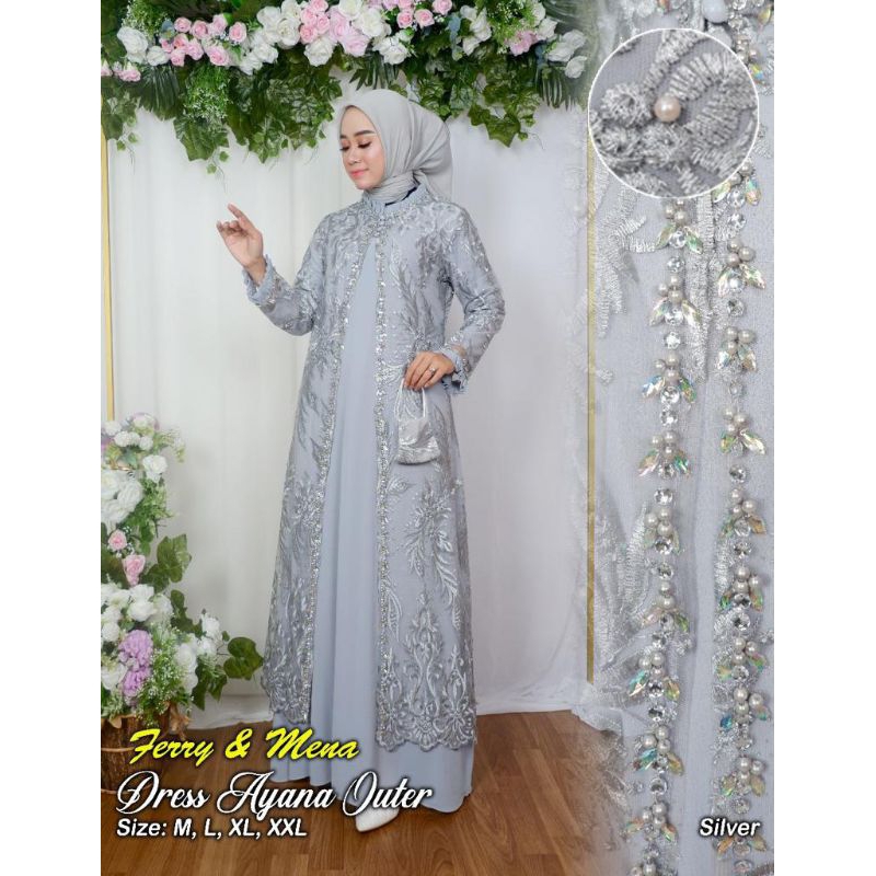 KEBAYA ORIGINAL//DRESS AYANA OUTER//SERAGAMAN KELUARAGA//BAJU PESTA LAMARAN//KEBAYA WISUDA//BAJU LEBARAN//GAMIS KONDANGAN//KEBAYA MODERN//KEBAYA BALI//BY FERRY MENNA//MDHBROTHER