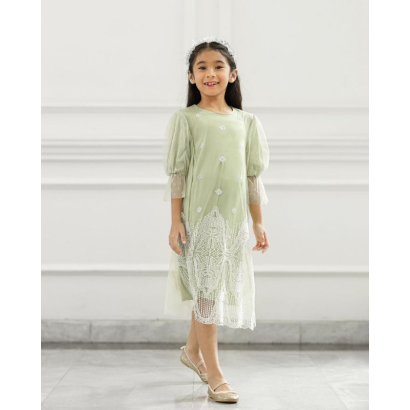 dyana dress sage 5-6 Geulis x ameena series