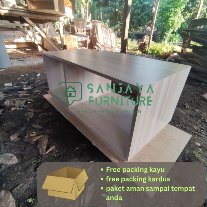Meja tamu minimalis non laci hpl