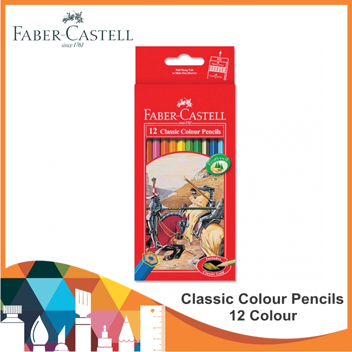 

Faber Castel 12 Classic Colour Pencils - Pensil Warna 12 Warna