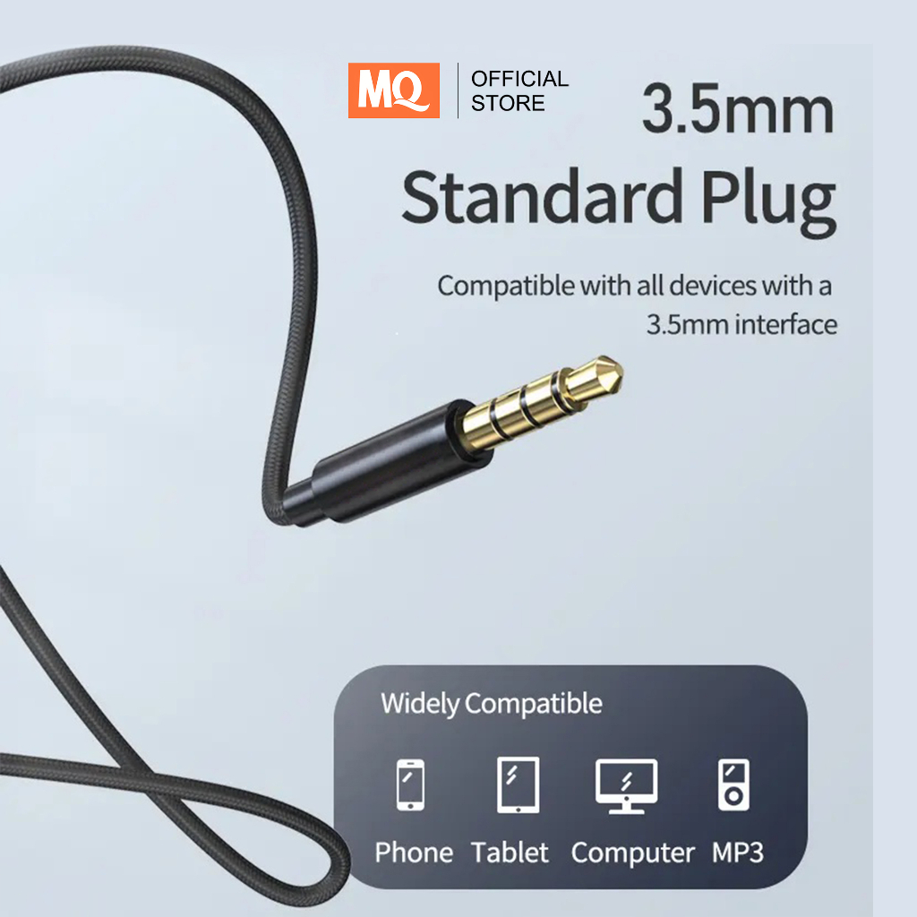 MQ Earphone Headset Handsfree Super Bass In-Ear HiFi dengan Mikropon MQ-128