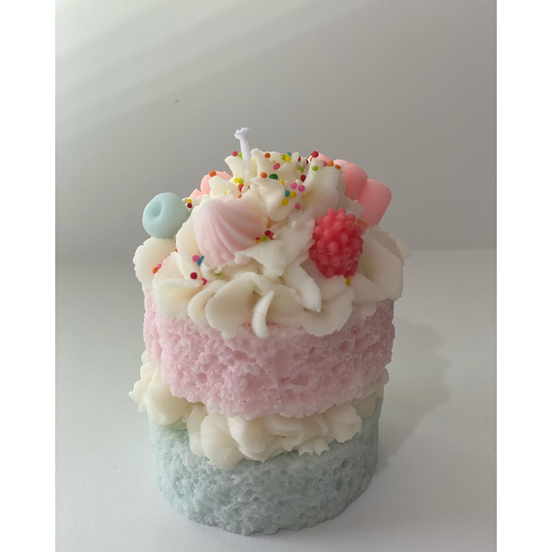 Kath&Lynne - Birthday cake candle 2 tiers