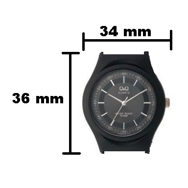 SALE Jam Tangan Unisex Classic Casual Rubber Analog Original Q&amp;Q QNQ QQ VQ86 VQ86J Series