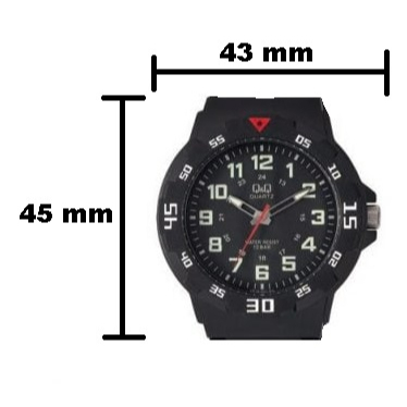 SALE Jam Tangan Pria Casual Sporty Rubber Analog Original Q&amp;Q QNQ QQ VR18 VR18J Series